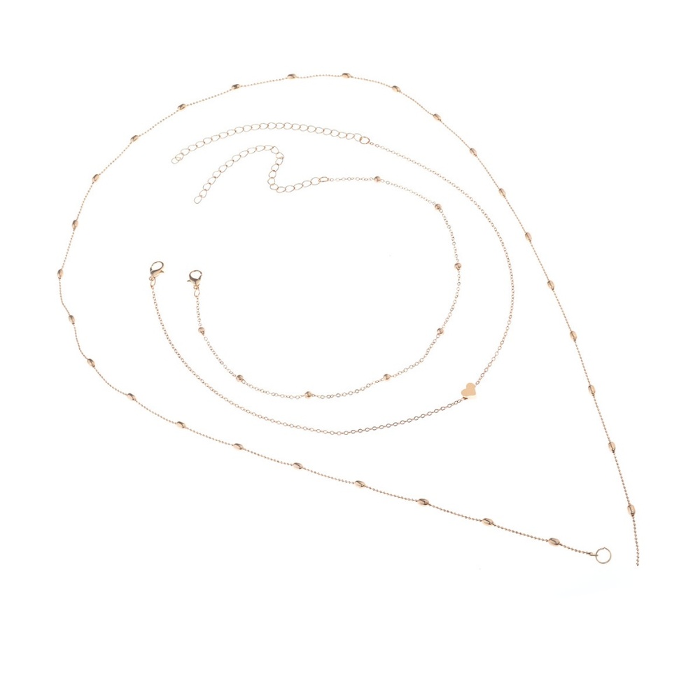 Unique Design//Heart Choker Necklaces Set - Picture 4 of 4